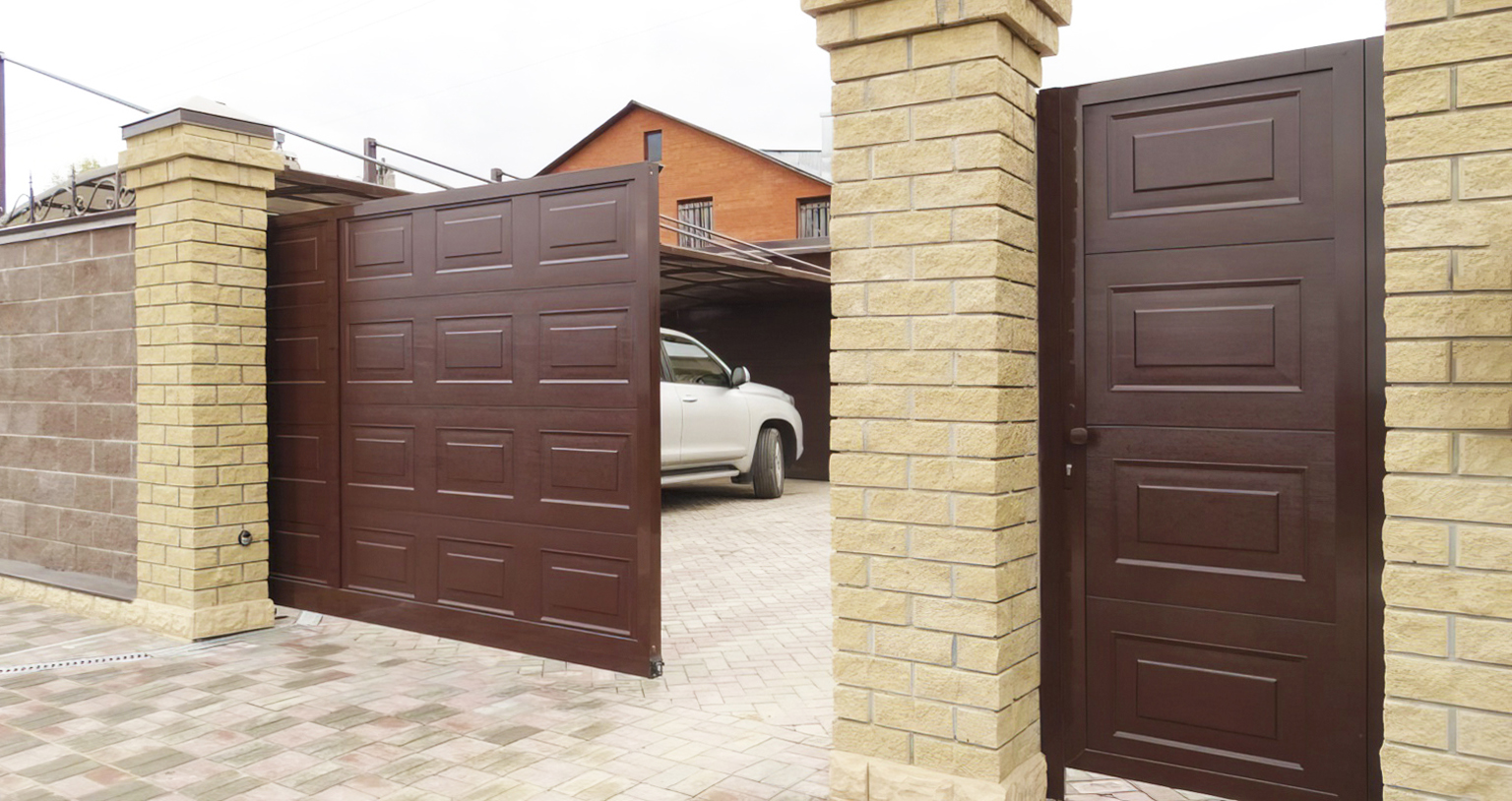 Ворота с калиткой в Лермонтове под ключ